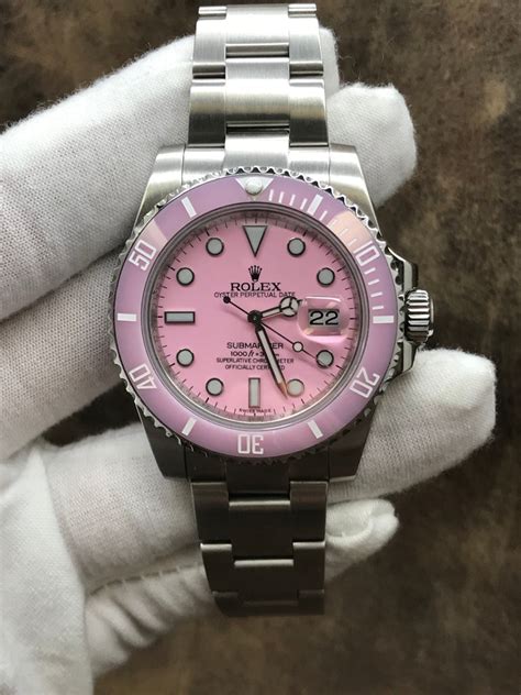 rolesor pink rolex|rolex submariner date black.